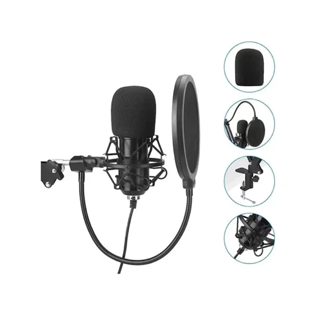 Регулируемый микрофон  для компьютера, подкаста, прямой трансляции, записи YouTube.